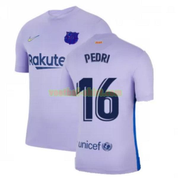 pedri 16 barcelona uit shirt 2021 2022 geel mannen