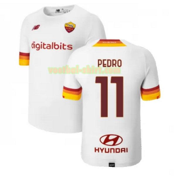 pedro 11 as roma uit shirt 2021 2022 wit mannen