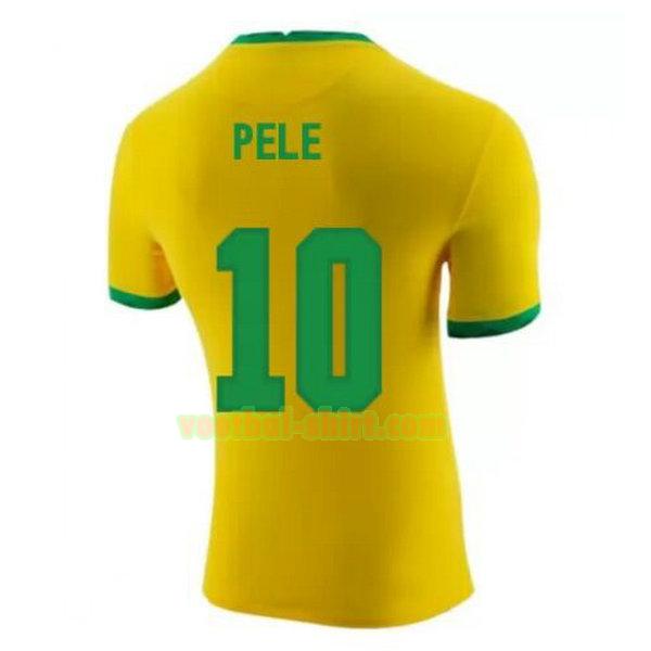 pele 10 brazilië thuis shirt 2020-2021 geel mannen