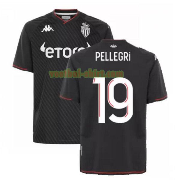 pellegri 19 as monaco uit shirt 2021 2022 zwart mannen