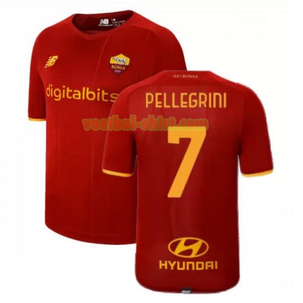pellegrini 7 as roma thuis shirt 2021 2022 rood mannen