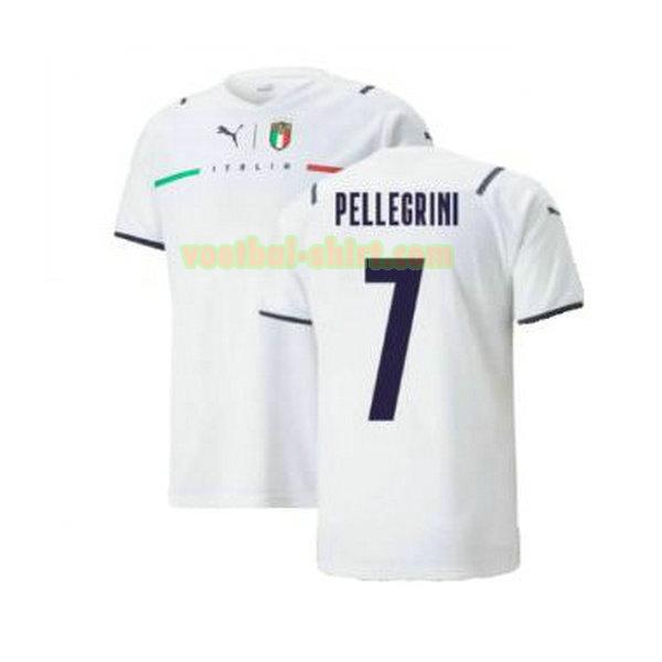 pellegrini 7 italië uit shirt 2021 2022 wit mannen