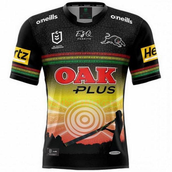 penrith panthers indigenous shirt 2021 zwart mannen