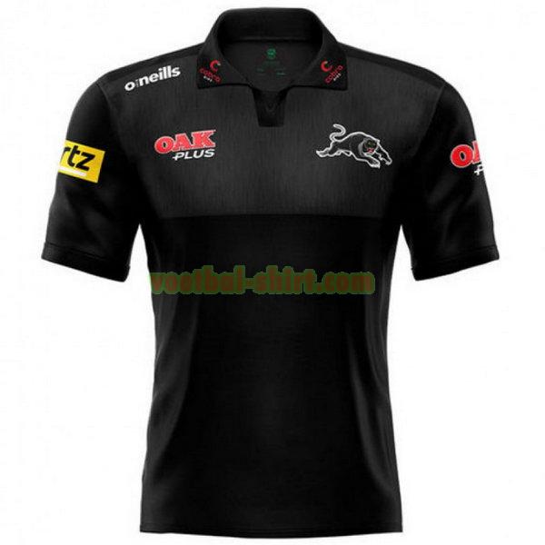 penrith panthers media polo shirt 2021 zwart mannen