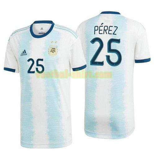 perez 25 argentinië thuis shirt 2020 mannen