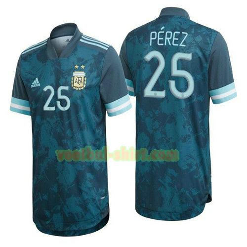 perez 25 argentinië uit shirt 2020 mannen