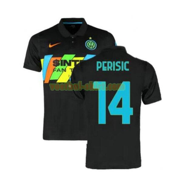 perisic 14 inter milan 3e shirt 2021 2022 zwart mannen
