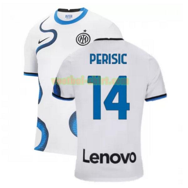 perisic 14 inter milan uit shirt 2021 2022 wit mannen