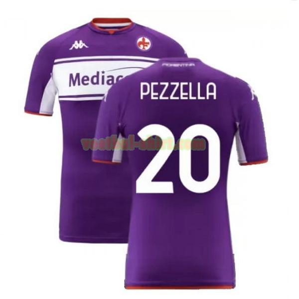 pezzella 20 fiorentina thuis shirt 2021 2022 purper mannen