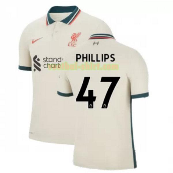 phillips 47 liverpool uit shirt 2021 2022 geel mannen
