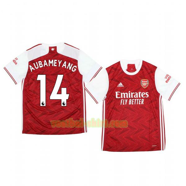 pierre emerick aubameyang 14 arsenal thuis shirt 2020-2021 mannen