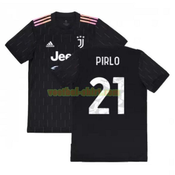 pirlo 21 juventus uit shirt 2021 2022 zwart mannen