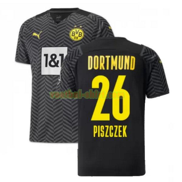 piszczek 26 borussia dortmund uit shirt 2021 2022 zwart mannen