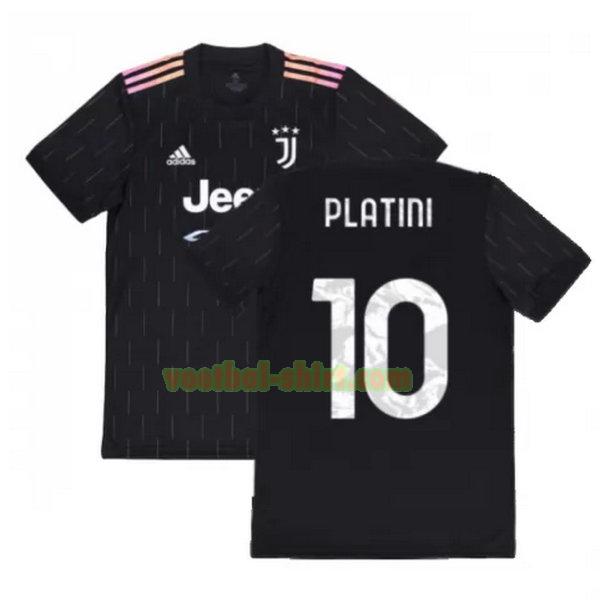 platini 10 juventus uit shirt 2021 2022 zwart mannen