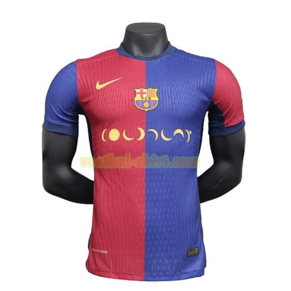 player barcelona limited edition shirt 2024 2025 blauw rood mannen