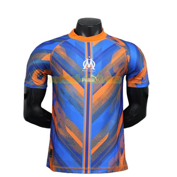 player olympique marseille special edition shirt 2024 blauw oranje mannen