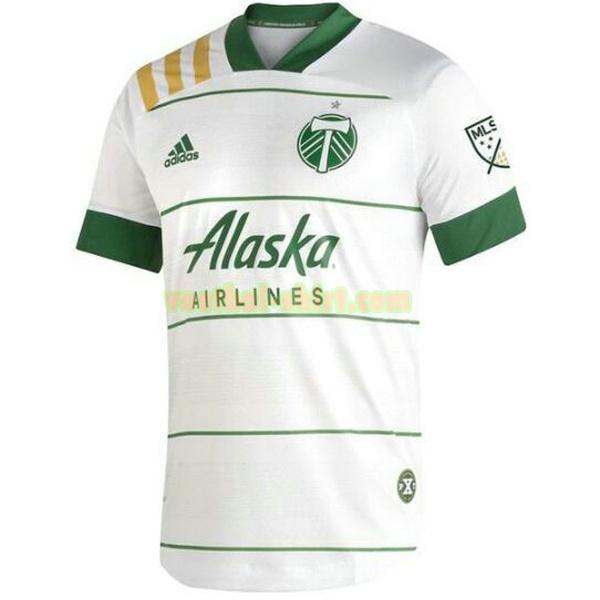 portland timbers uit shirt 2021 2022 thailand wit mannen