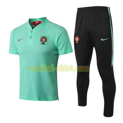 portugal set poloshirt 2018 groen mannen