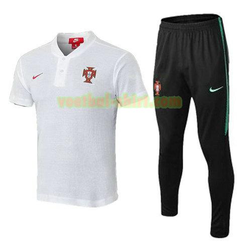 portugal set poloshirt 2018 wit mannen