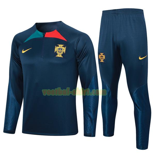 portugal set trainingspak 2023 2024 blauw mannen