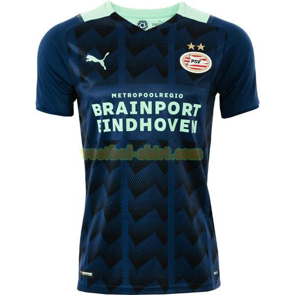 psv eindhoven uit shirt 2021 2022 blauw mannen