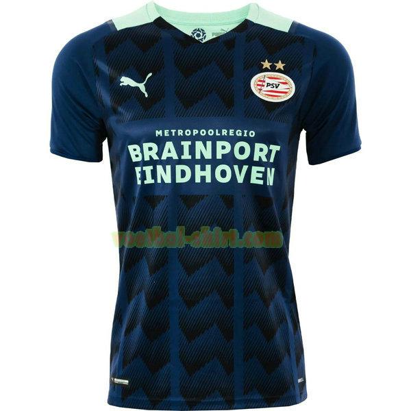 psv eindhoven uit shirt 2021 2022 thailand blauw mannen