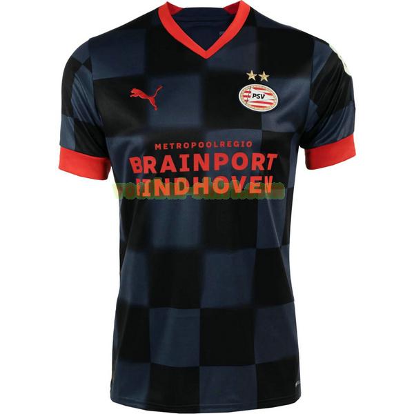 psv eindhoven uit shirt 2022 2023 thailand zwart mannen