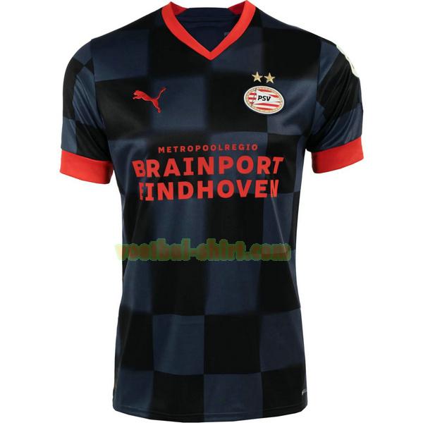 psv eindhoven uit shirt 2022 2023 zwart mannen