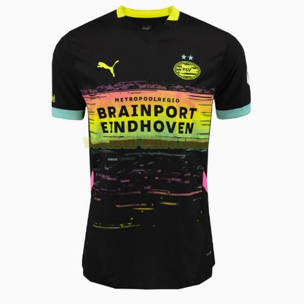 psv eindhoven uit shirt 2024 2025 zwart mannen