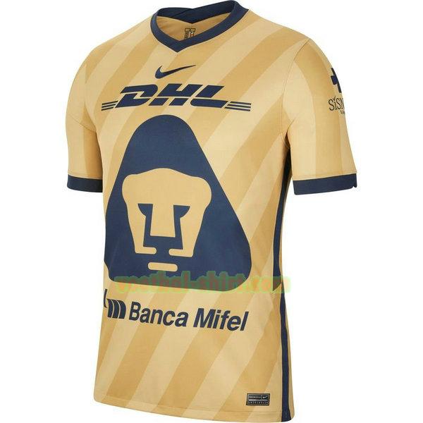 pumas unam 3e shirt 2021 thailand geel mannen