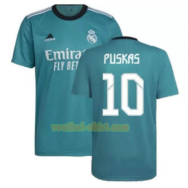 puskas 10 real madrid 3e shirt 2021 2022 groen mannen