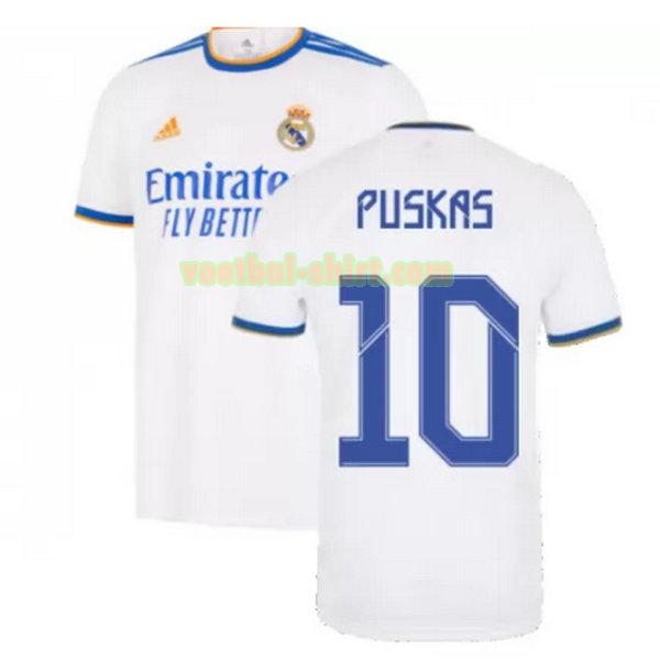 puskas 10 real madrid thuis shirt 2021 2022 wit mannen