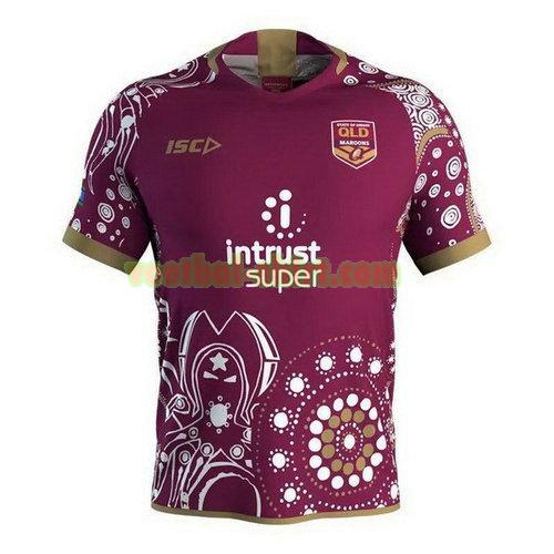 qld maroons rugby shirt commemorative 2018 rood mannen