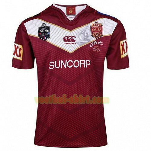 qld maroons rugby shirt thurston 2018 rood mannen