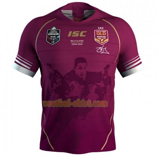 queensland maroons billy slater shirt 2018 purper mannen