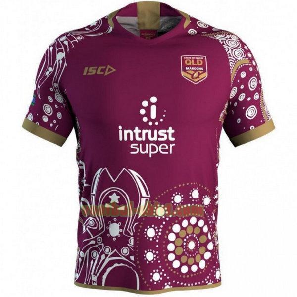 queensland maroons indigenous shirt 2018 purper mannen