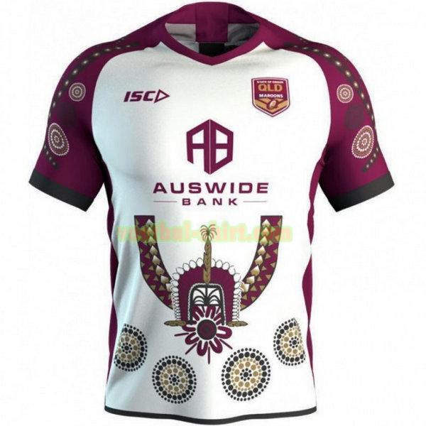 queensland maroons indigenous shirt 2019 wit mannen