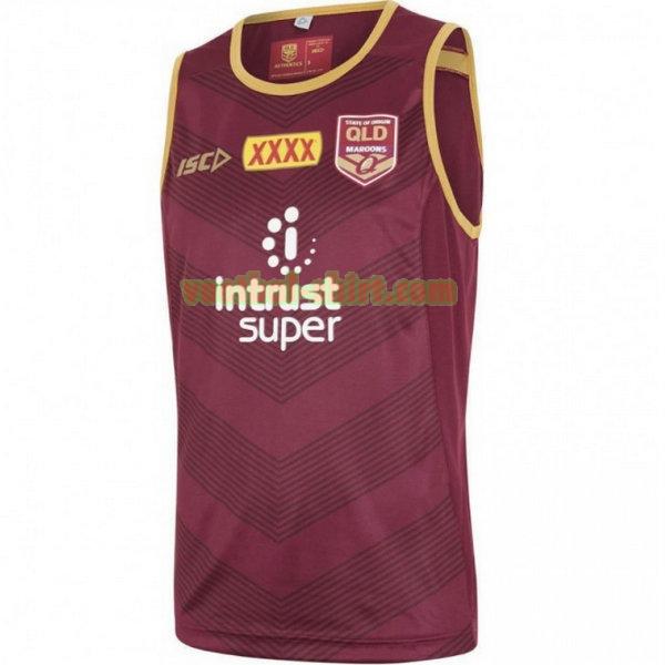 queensland maroons opleiding shirt 2018 purper mannen