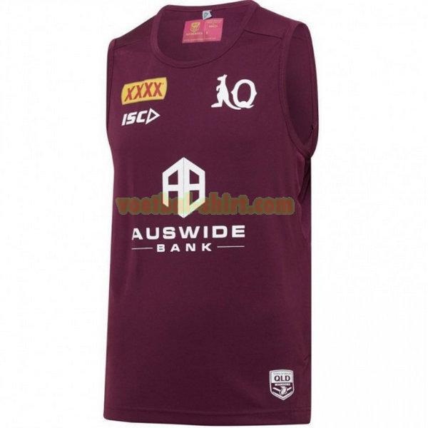 queensland maroons opleiding shirt 2020 purper mannen