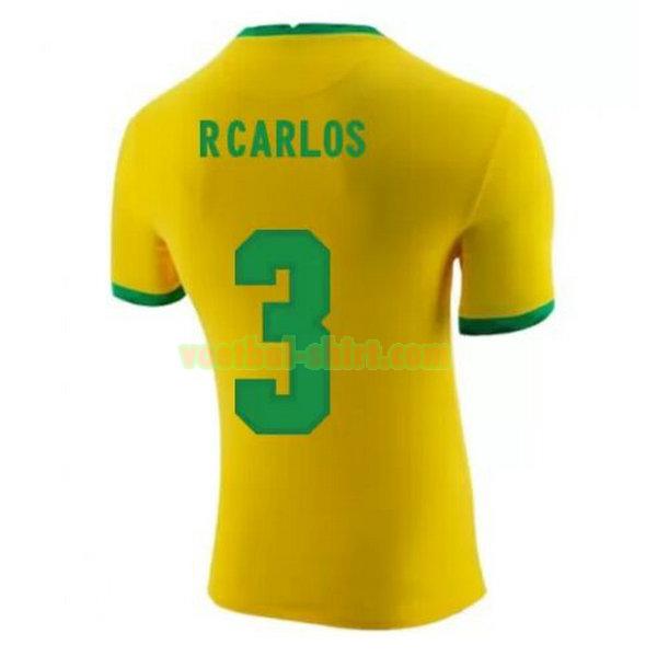 r.carlos 3 brazilië thuis shirt 2020-2021 geel mannen