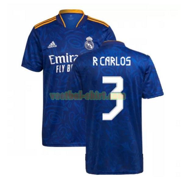 r carlos 3 real madrid uit shirt 2021 2022 blauw mannen