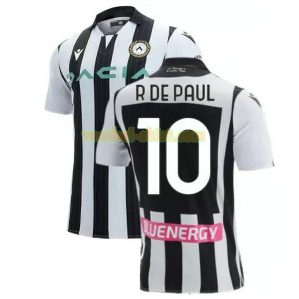 r de paul 10 udinese thuis shirt 2021 2022 zwart wit mannen