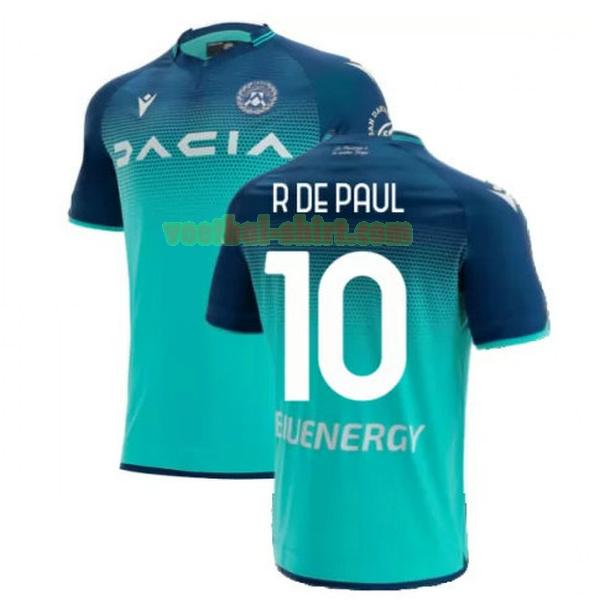 r de paul 10 udinese uit shirt 2021 2022 groen mannen