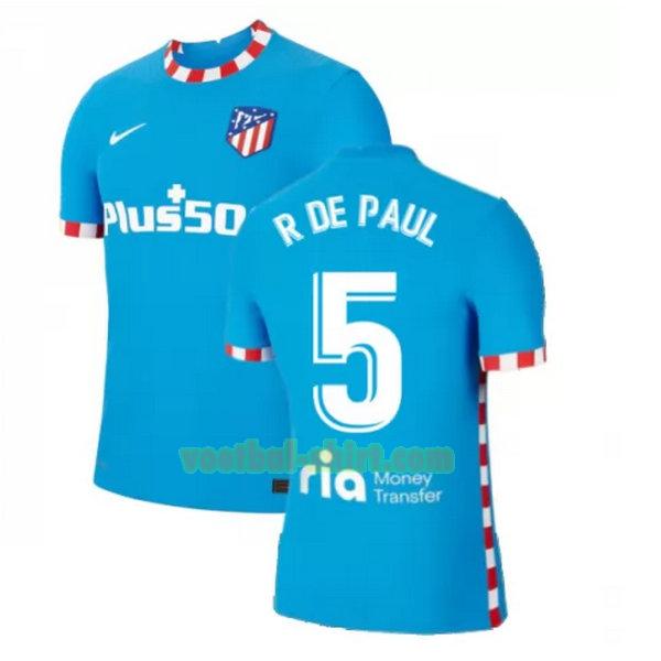 r de paul 5 atletico madrid 3e shirt 2021 2022 blauw mannen