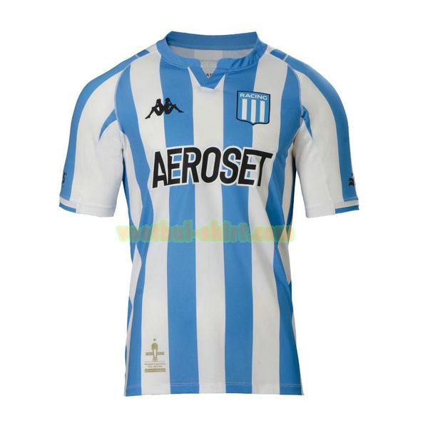 racing club thuis shirt 2022 blauw wit mannen