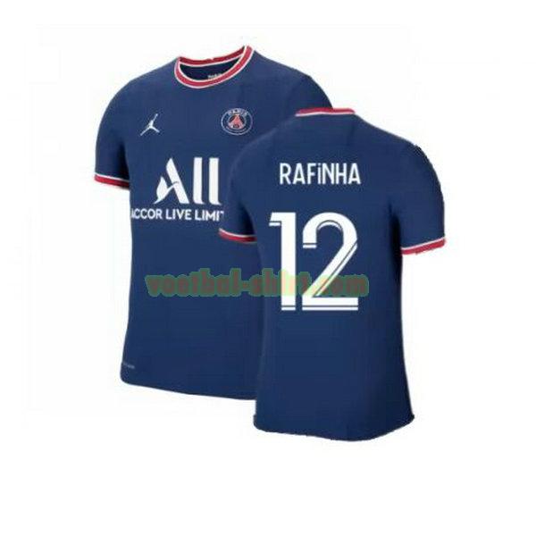 rafinha 12 paris saint germain thuis shirt 2021 2022 blauw mannen