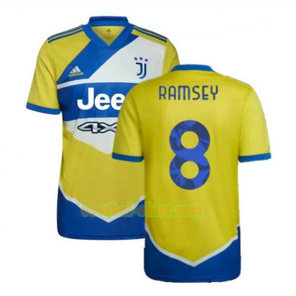 ramsey 8 juventus 3e shirt 2021 2022 geel blauw mannen