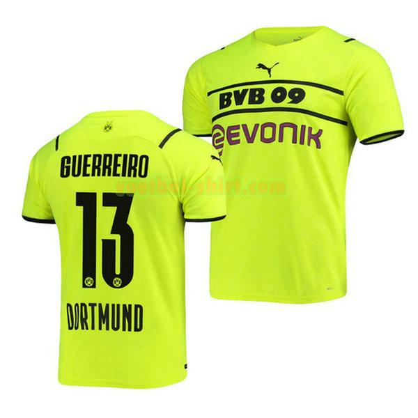 raphael guerreiro 13 borussia dortmund 3e shirt 2021 2022 groen mannen