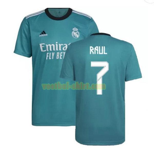 raul 7 real madrid 3e shirt 2021 2022 groen mannen