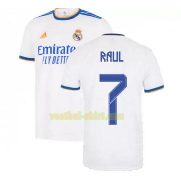 raul 7 real madrid thuis shirt 2021 2022 wit mannen